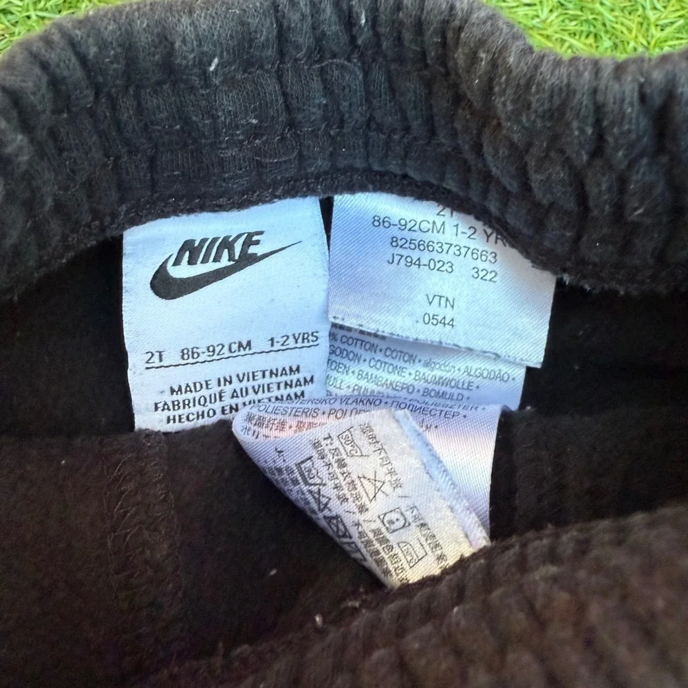 Vtg Y2K Nike Black Jogger Pants Sweatpants Athletic Track Size 2T‎